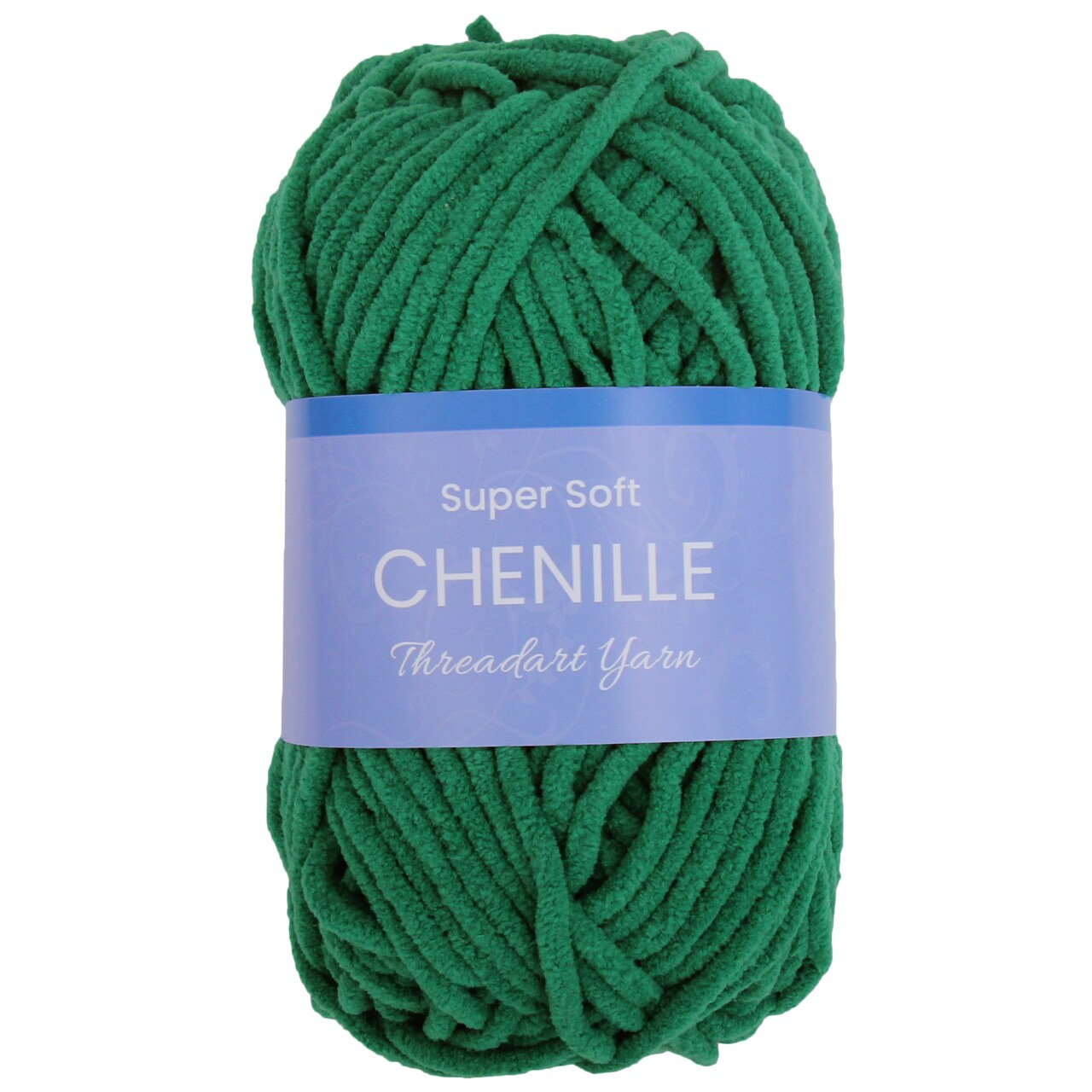 ThreadArt #5 Chenille Yarn for Crocheting, Knitting, Amigurumi, Super Soft Plush Velvet Yarn - 50 Gram 60 yds Fluffy Yarn Skeins